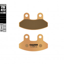 Предни мото накладки Galfer SINTERED SCOOTER FD412G1380 Предни мото накладки Galfer SINTERED SCOOTER FD412G1380