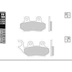 Предни мото накладки Galfer SEMI METAL FD188G1054 Предни мото накладки Galfer SEMI METAL FD188G1054