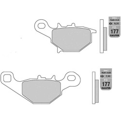 Предни мото накладки Galfer SEMI METAL FD177G1054 Предни мото накладки Galfer SEMI METAL FD177G1054