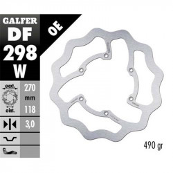 Преден спирачен диск Galfer WAVE FIXED 270x3mm DF298W Преден спирачен диск Galfer WAVE FIXED 270x3mm DF298W