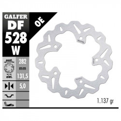 Заден спирачен диск Galfer WAVE FIXED 282x5mm DF528W