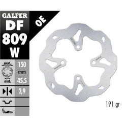 Заден спирачен диск Galfer WAVE FIXED 150x2,9mm DF809W
