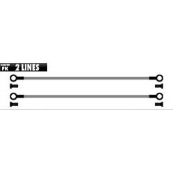 Спирачен маркуч Galfer METALLIC LINES 2 TUBES BLACK-BRASS FK103C419 Спирачен маркуч Galfer METALLIC LINES 2 TUBES BLACK-BRASS FK103C419