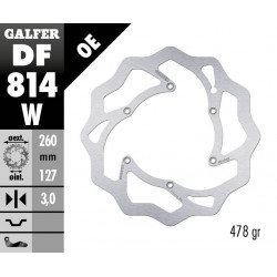 Преден спирачен диск Galfer WAVE FIXED 260x3mm DF814W