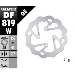 Заден спирачен диск Galfer WAVE FIXED 159,5x2,7mm DF819W