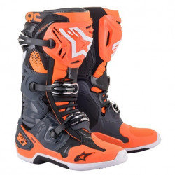 Мотокрос ботуши ALPINESTARS TECH 10 Cool Gray/Orange Flourescent Мотокрос ботуши ALPINESTARS TECH 10 Cool Gray/Orange Flourescent