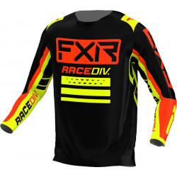 Мотокрос блуза FXR  CLUTCH PRO MX22 BLACK/NUKE RED/HI VIS