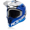 Мотокрос каска ACERBIS  LINEAR WHITE/BLUE Мотокрос каска ACERBIS  LINEAR WHITE/BLUE