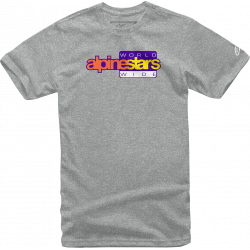 Мото тениска ALPINESTARS TEE WORLD WIDE GREY