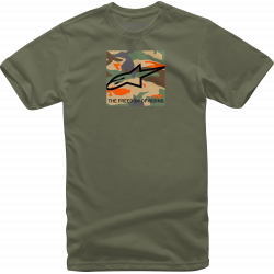 Мото тениска ALPINESTARS TEE FREE CAMO MILITARY