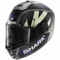 Комплект Каска SHARK SPARTAN RS STINGREY BLACK/GRAY/BLUE MATT - опушен визьор thumb