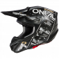 Мотокрос каска O'NEAL 5SERIES POLYACRYLITE ATTACK V.23 BLACK/WHITE thumb