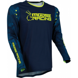 Мотокрос блуза MOOSE RACING AGROID HI-VIZ/NAVY