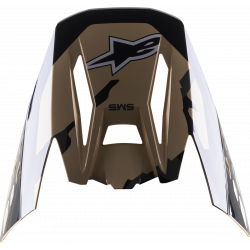 Козирка за мотокрос каска ALPINESTARS Supertech M5 BLACK/BROWN/WHITE Козирка за мотокрос каска ALPINESTARS Supertech M5 BLACK/BROWN/WHITE