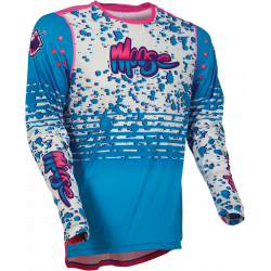 Мотокрос блуза MOOSE RACING AGROID WHITE/PINK/BLUE