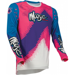 Мотокрос блуза MOOSE RACING AGROID PURPLE/PINK/BLUE