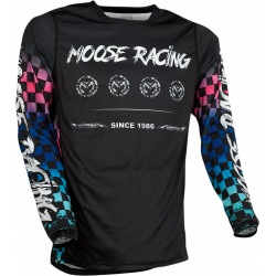 Мотокрос блуза MOOSE RACING M1 BLACK/PINK