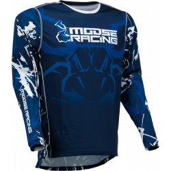 Мотокрос блуза MOOSE RACING AGROID BLUE/WHITE