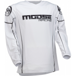 Мотокрос блуза MOOSE RACING QUALIFIER WHITE/BLACK
