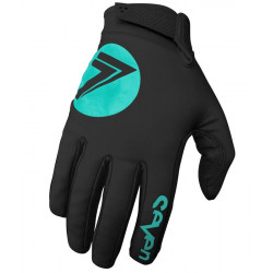 Зимни моткрос ръкавици SEVEN ZERO BLACK/AQUA Зимни моткрос ръкавици SEVEN ZERO BLACK/AQUA