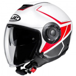 Скутер каска HJC i40 Camet WHITE/RED