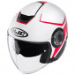 Скутер каска HJC i40 Camet WHITE/RED thumb