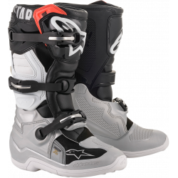 Детски мотокрос ботуши ALPINESTARS Tech 7S BLACK/SILVER/WHITE