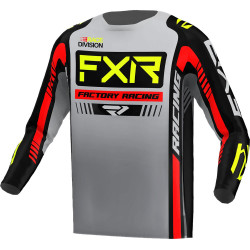 Мотокрос блуза FXR CLUTCH PRO MX23 GREY BLACK HI VIS