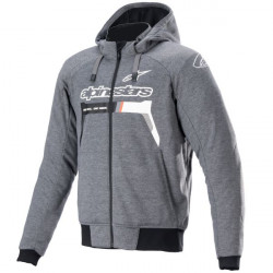 Мото суичър ALPINESTARS Chrome Sport GREY/WHITE