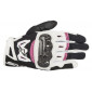 Дамски ръкавици ALPINESTARS SMX-2 AIR CARBON V2 BLACK/WHITE/FUCH thumb