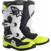 Детски мотокрос ботуши Alpinestars TECH 3S BLACK/WHITE/FLOYELLOW
