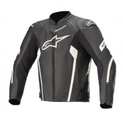 Кожено мото яке ALPINESTARS FASTER V2 AIRFLOW BLACK/WHITE