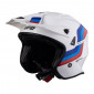 Каска за мотор UFO SHERATAN WHITE/BLUE/RED thumb
