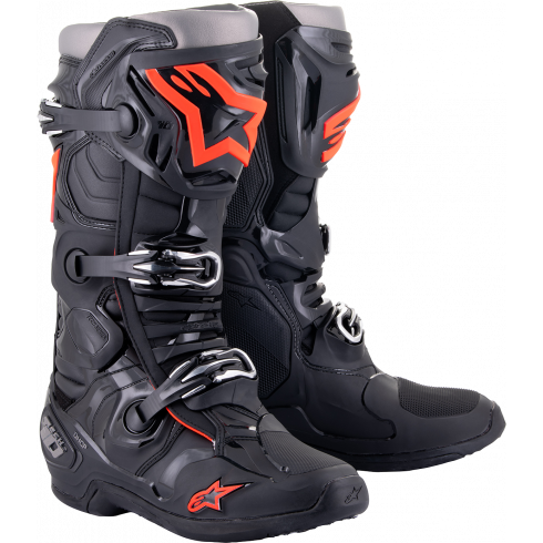 Мотокрос ботуши ALPINESTARS TECH 10 BK/RD/FLUO Мотокрос ботуши ALPINESTARS TECH 10 BK/RD/FLUO