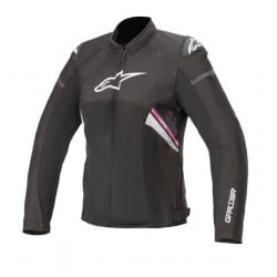 Дамско мото яке ALPINESTARS STELLA T-GP PLUS R V3 AIR BLACK/WHITE/FUCHSIA