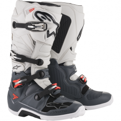 Ботуши ALPINESTARS TECH 7 DARK GRAY/LIGHT GRAY/FLUO RED