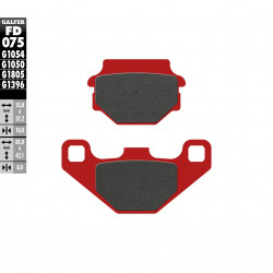 Предни/Задни мото накладки Galfer TRIAL TOP FD075G1805