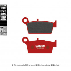 Задни мото накладки Galfer TRIAL TOP FD093G1805 Задни мото накладки Galfer TRIAL TOP FD093G1805