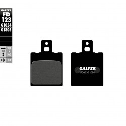 Задни мото накладки Galfer SEMI METAL FD123G1054