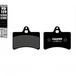 Задни мото накладки Galfer SEMI METAL FD159G1054