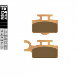 Предни мото накладки Galfer SINTERED FD254G1396 Предни мото накладки Galfer SINTERED FD254G1396