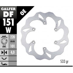 Заден спирачен диск Galfer WAVE FIXED  DISC WAVE FIXED 220x4,5mm DF151W