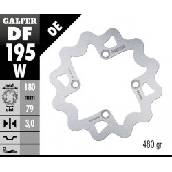 Преден/Заден спирачен диск Galfer WAVE FIXED  DISC WAVE FIXED 180x3mm DF195W