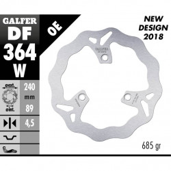 Преден/Заден спирачен диск Galfer WAVE FIXED  DISC WAVE FIXED 240x4,5mm DF364W