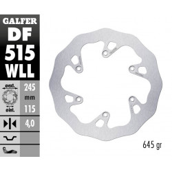 Заден спирачен диск Galfer WAVE FIXED SOLID 245X5MM DF515WLL
