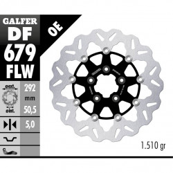 Плаващ преден спирачен диск Galfer WAVE FLOATING (C. STEEL) DF679FLW