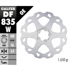 Преден спирачен диск Galfer BRAKE TRACK WAVE 300x5mm DF835W Преден спирачен диск Galfer BRAKE TRACK WAVE 300x5mm DF835W