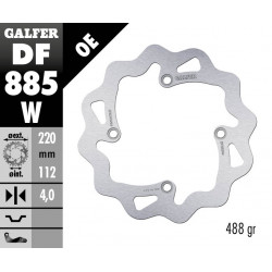 Заден спирачен диск Galfer WAVE FIXED  DISC WAVE FIXED 220x4mm DF885W