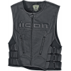Кожен мото елек ICON VEST RED D3O