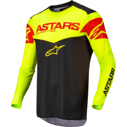 Мотокрос блуза ALPINESTARS FLUID TRIPPLE S21 BLACK/RED/YELLOW Мотокрос блуза ALPINESTARS FLUID TRIPPLE S21 BLACK/RED/YELLOW